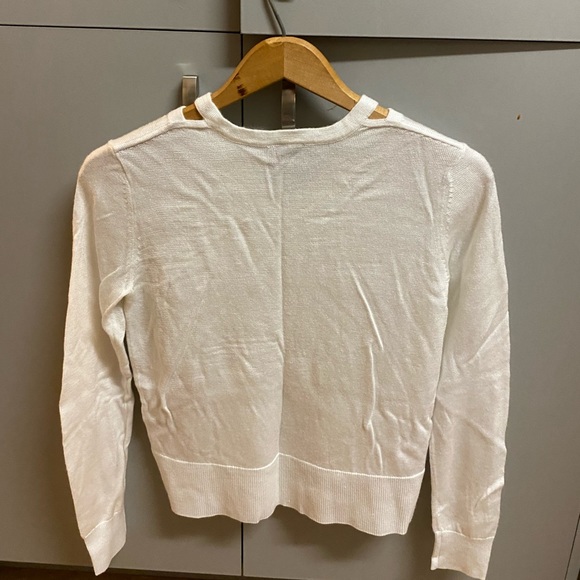 White V-neck sweaters for teenagers - size 14-16 (L) - Picture 2 of 3